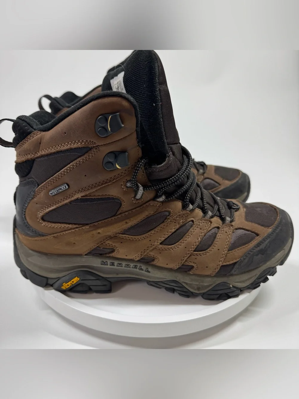 Merrell Men's Moab 3 Apex Mid Bracken Waterproof Hiking Boots Vibram Mens 12